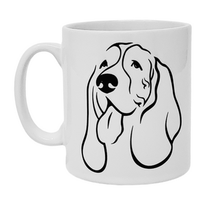 Basset Hound Illustration Mug