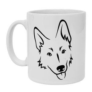 German Shepherd Illustration Mug