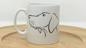 Hungarian Vizsla Illustration Mug