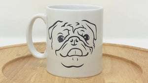 Pug Illustration Mug