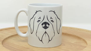 Saint Bernard Illustration Mug