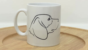 Beagle Dog Illustration Mug