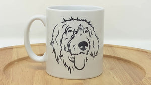 Wirehaired Pointer Illustration Mug