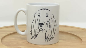 Irish Red Setter Illustration Mug