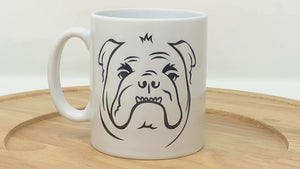 English Bulldog Illustration Mug