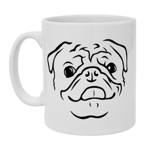 Pug Illustration Mug