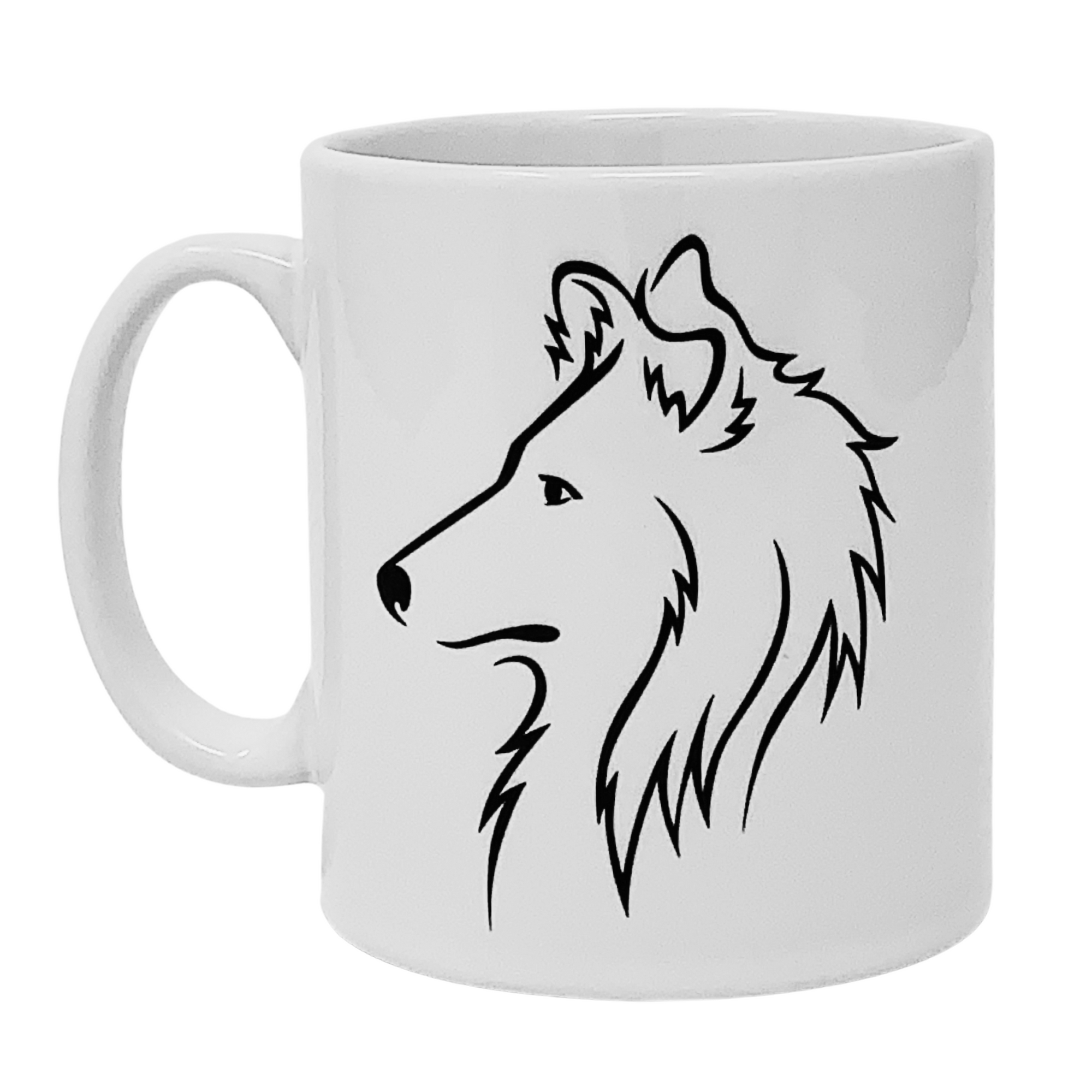 Rough Collie Illustration Mug