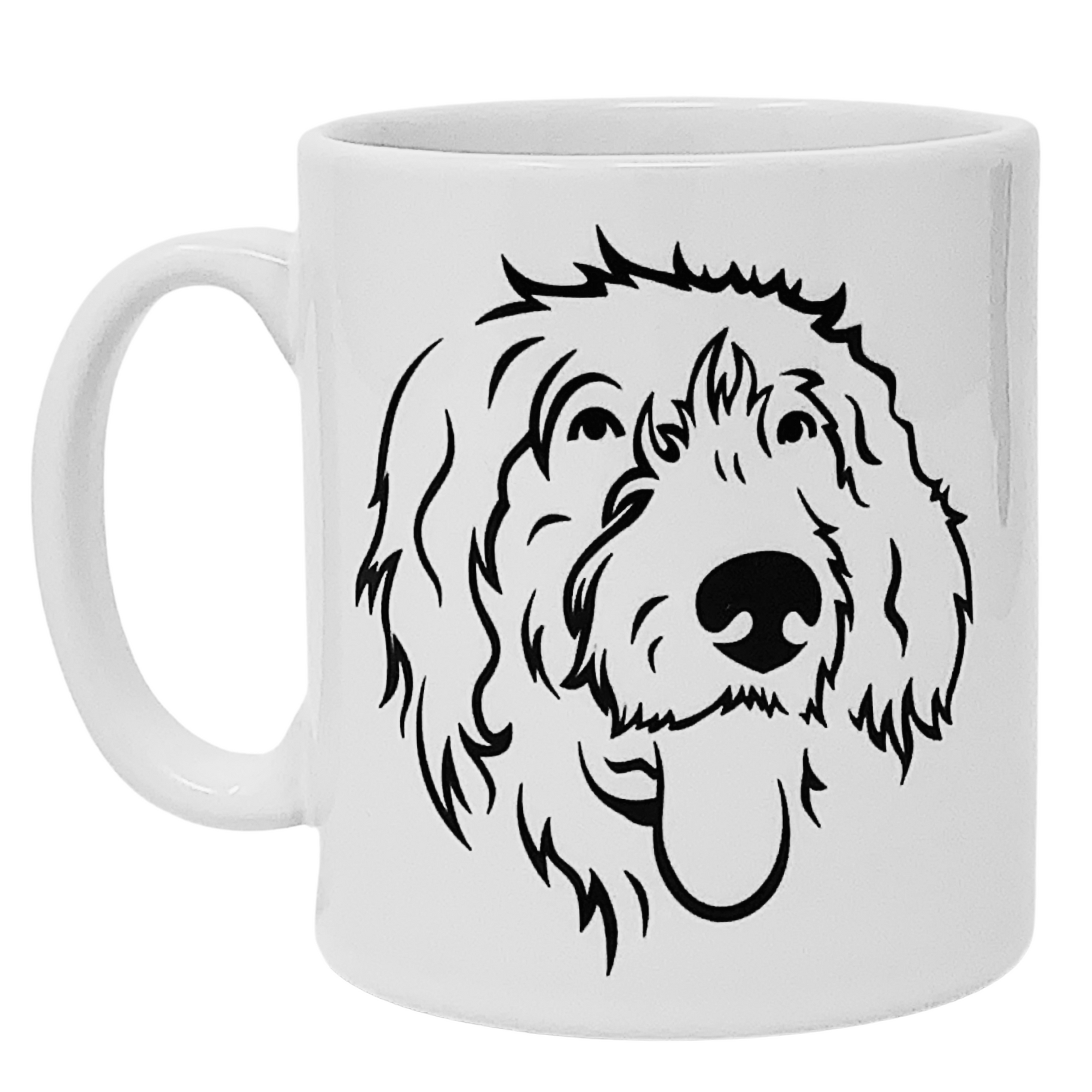 Wirehaired Pointer Illustration Mug